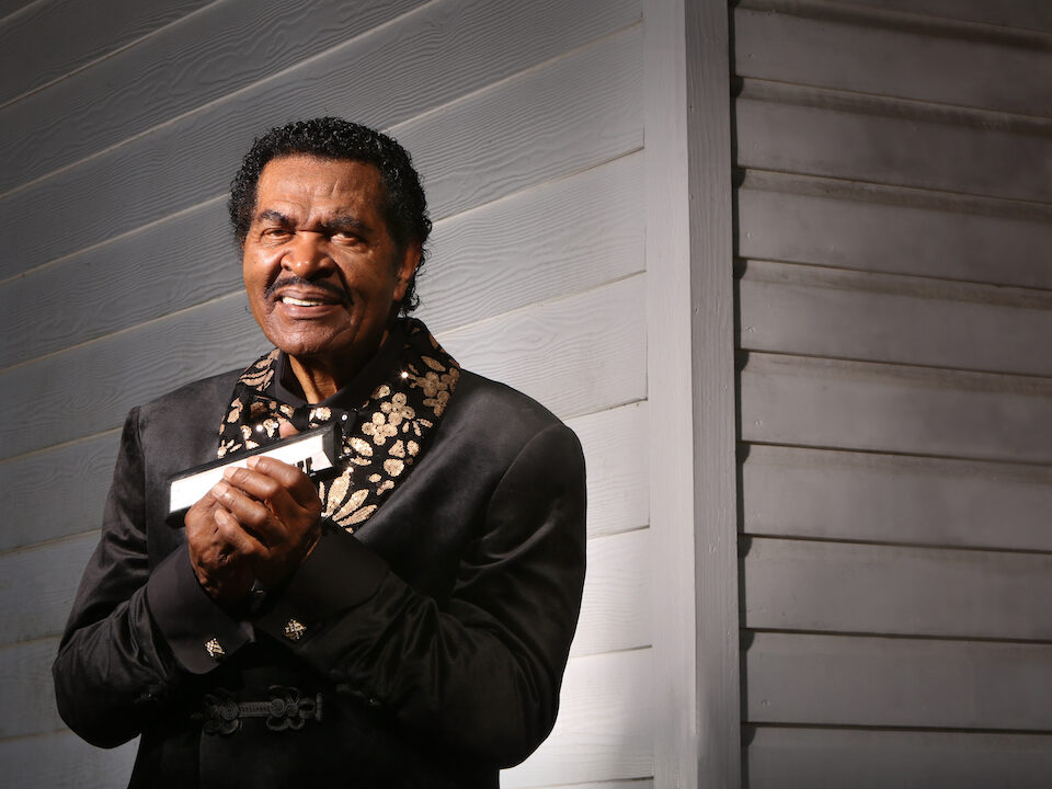 Bobby Rush at the Mississippi Agriculture and Forestry Museum, 1150 Lakeland DriveJackson, Mississippi 39216. Photos for the album "Sitting on top of the Blues." © photo by Bill Steber