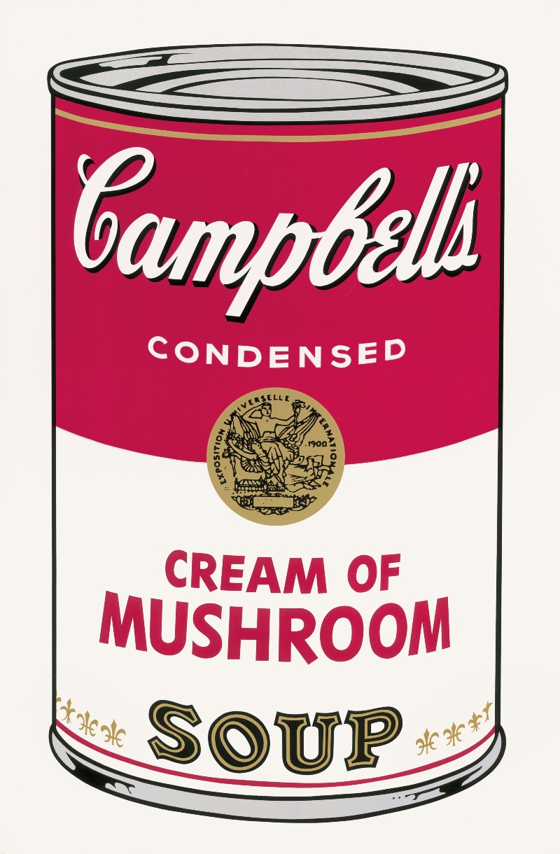 Andy Warhol, "Campbell’s Soup – Cream of Mushroom", Da "Campbell’s Soup I", 1968