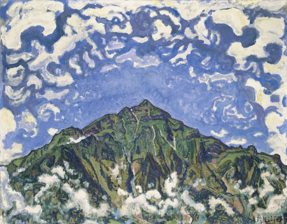 Ferdinand Hodler, "Il Niesen visto da Heustrich", 1910